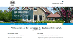 Desktop Screenshot of deutscheschuleapenrade.dk